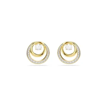 Swarovski &Oslash;reringe til Dame udf&oslash;rt i Rustfrit st&aring;l i en flot Guld farve