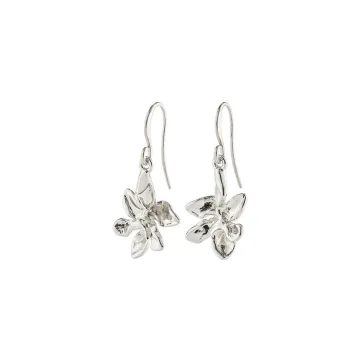 Pilgrim Øreringe til Dame udført i Zink i en flot Sølv farve