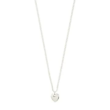 Pilgrim Halskæde til Dame udført i Messing i en flot Sølv farve