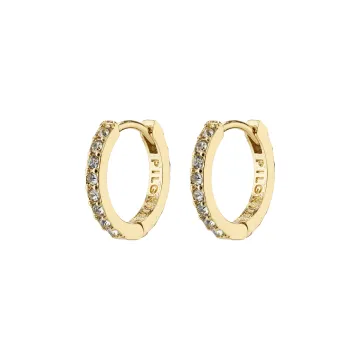 Pilgrim Øreringe til Dame udført i Messing i en flot Guld farve