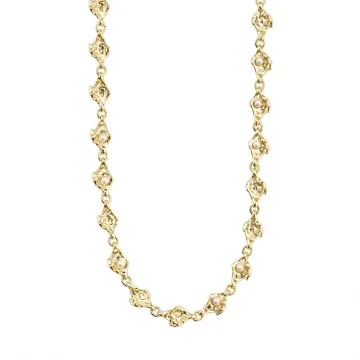 Pilgrim Halskæde til Dame udført i Guld i en flot Guld farve