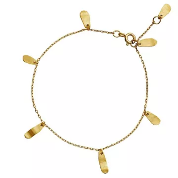 Maanesten Armbånd til Dame udført i 925 Sterling Sølv i en flot Guld farve