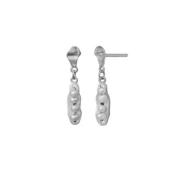Maanesten Øreringe til Dame udført i 925 Sterling Sølv i en flot Sølv farve