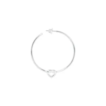 Jane Kønig Ørering Single til Dame udført i 925 Sterling Sølv i en flot Sølv farve