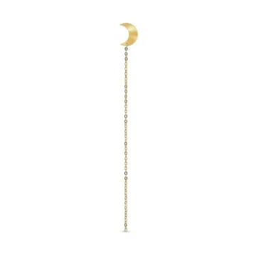 Demo Jane K&oslash;nig Half Moon Earring Single 18 ct. Goldplated Silver HMCS-XJK24-1-G-Right