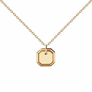 PDPAOLA Halskæde til Dame udført i 925 Sterling Sølv i en flot Guld farve