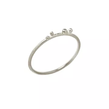 Dulong Ring til Dame udført i 925 Sterling Sølv i en flot Sølv farve