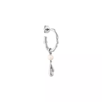 Jane Kønig Ørering Single til Dame udført i 925 Sterling Sølv i en flot Sølv farve