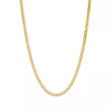 IX Studios Halskæde til Herre, Dame udført i 925 Sterling Sølv i en flot Guld farve