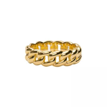 IX Studios Ring til Herre, Dame udført i 925 Sterling Sølv i en flot Guld farve