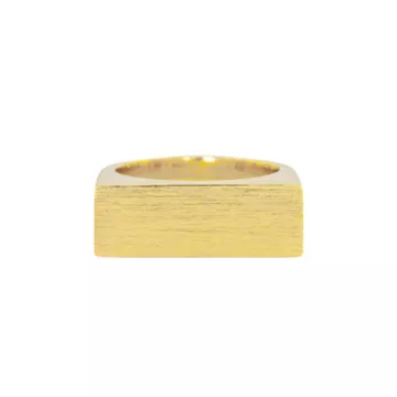 IX Studios Ring til Herre, Dame udført i 925 Sterling Sølv i en flot Guld farve