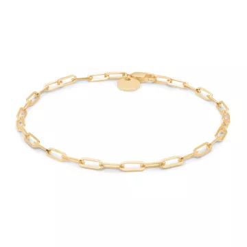 IX Studios Armbånd til Herre, Dame udført i 925 Sterling Sølv i en flot Guld farve