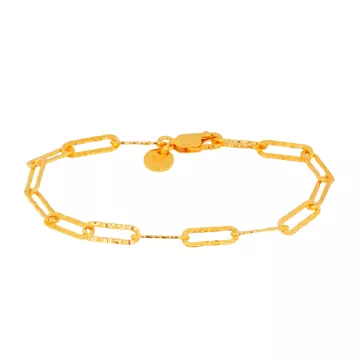 IX Studios Armbånd til Herre, Dame udført i 925 Sterling Sølv i en flot Guld farve