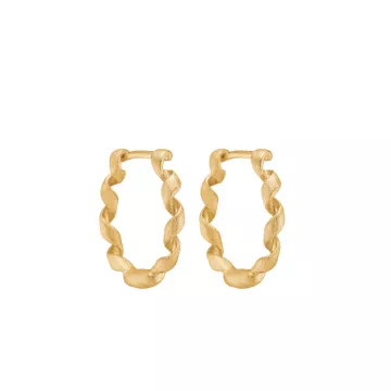 Schultz Øreringe til Dame udført i Cobber i en flot Guld farve