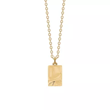 Schultz Halskæde til Dame udført i 925 Sterling Sølv i en flot Guld farve