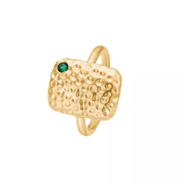 Schultz Ring til Dame udført i 925 Sterling Sølv i en flot Guld farve