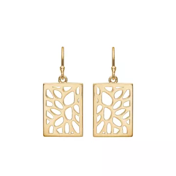 Schultz Øreringe til Dame udført i Cobber i en flot Guld farve