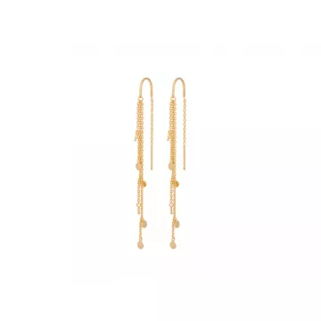 Pernille Corydon Øreringe til Dame udført i 925 Sterling Sølv i en flot Guld farve