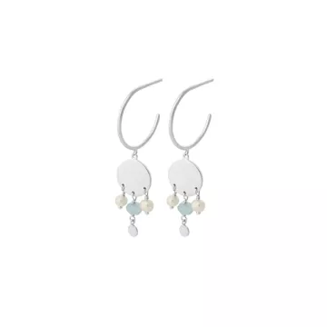 Pernille Corydon Øreringe til Dame udført i 925 Sterling Sølv i en flot Sølv farve