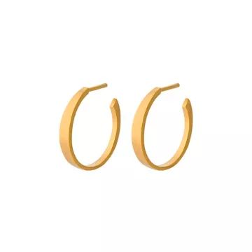 Pernille Corydon Øreringe til Dame udført i 925 Sterling Sølv i en flot Guld farve