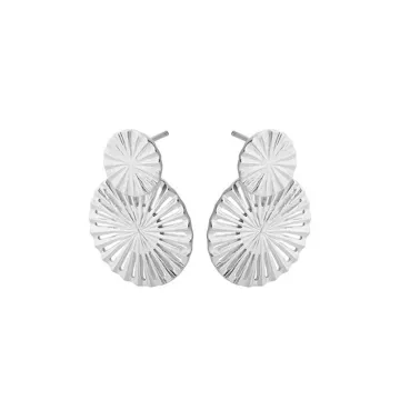 Pernille Corydon Øreringe til Dame udført i 925 Sterling Sølv i en flot Sølv farve