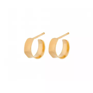 Pernille Corydon Øreringe til Dame udført i 925 Sterling Sølv i en flot Guld farve