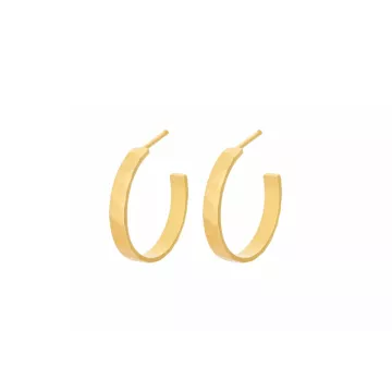 Pernille Corydon Øreringe til Dame udført i 925 Sterling Sølv i en flot Guld farve