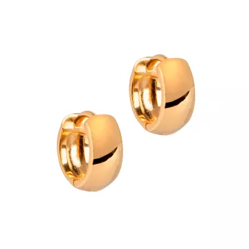 Enamel Øreringe til Dame udført i 925 Sterling Sølv i en flot Guld farve