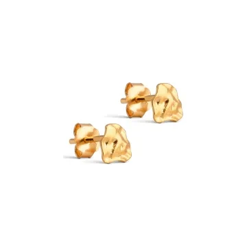 Enamel Øreringe til Dame udført i 925 Sterling Sølv i en flot Guld farve