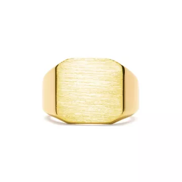 IX Studios Ring til Herre, Dame udført i 925 Sterling Sølv i en flot Guld farve