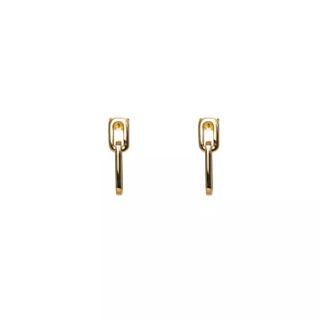 IX Studios Øreringe til Herre, Dame udført i 925 Sterling Sølv i en flot Guld farve