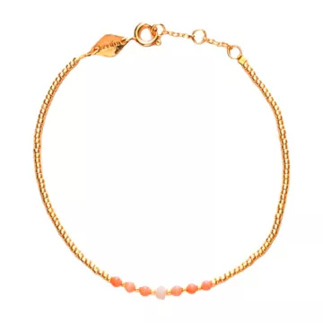 ANNI LU Armbånd til Dame udført i Messing i en flot Guld, Orange, Lyserød farve