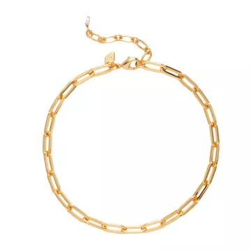 ANNI LU Ankelkæde til Dame udført i Messing i en flot Guld farve