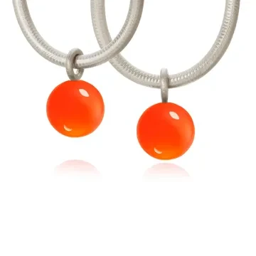 Dulong Vedhæng til Dame udført i 925 Sterling Sølv i en flot Sølv farve