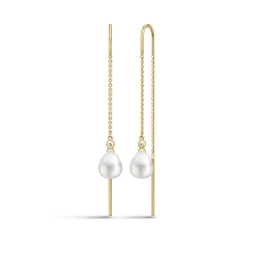 Julie Sandlau Øreringe til Dame udført i 925 Sterling Sølv i en flot Guld farve