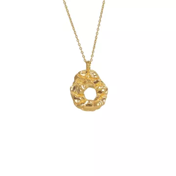 IX Studios Halskæde til Herre, Dame udført i 925 Sterling Sølv i en flot Guld farve