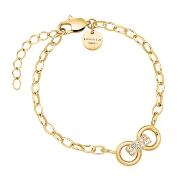 Rosefield Armb&aring;nd til Dame udf&oslash;rt i Rustfrit st&aring;l i en flot Guld farve
