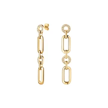 Rosefield &Oslash;reringe til Dame udf&oslash;rt i Rustfrit st&aring;l i en flot Guld farve