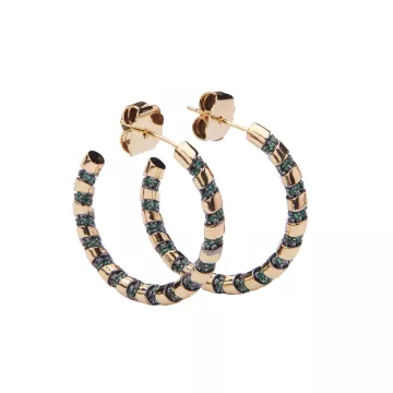 Pico Øreringe til Dame udført i Messing i en flot Guld farve