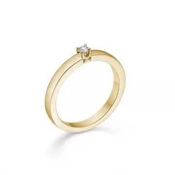 Mads Z Ring til Dame udført i Guld i en flot Guld farve