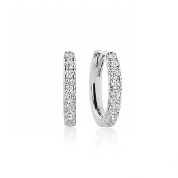 Sif Jakobs Øreringe til Dame udført i 925 Sterling Sølv i en flot Sølv farve