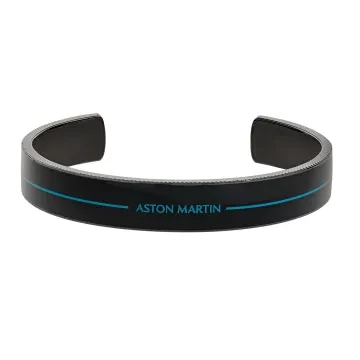 Aston Martin Armbånd til Herre udført i Rustfrit stål i en flot Sort farve
