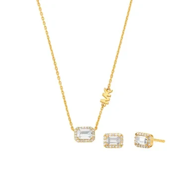 Michael Kors Jewelry Giftset MKC1759CZSET som indeholder &Oslash;reringe, Halsk&aelig;de til Dame