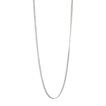 Pernille Corydon Halskæde til Dame udført i 925 Sterling Sølv, Genbrugsmateriale i en flot Sølv farve