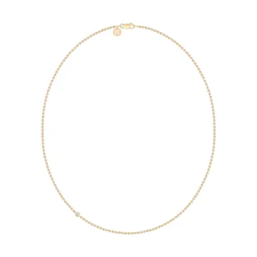 Julie Sandlau Halskæde til Dame udført i 925 Sterling Sølv i en flot Guld farve