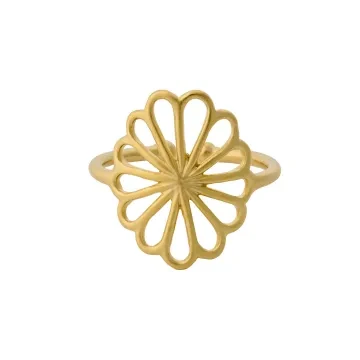 Pernille Corydon Ring til Dame udført i 925 Sterling Sølv i en flot Guld farve