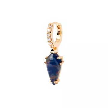 PDPAOLA Ørering Single til Dame udført i 925 Sterling Sølv i en flot Blå, Guld farve