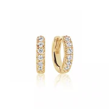 Sif Jakobs &Oslash;reringe til Dame udf&oslash;rt i 925 Sterling S&oslash;lv i en flot Guld farve