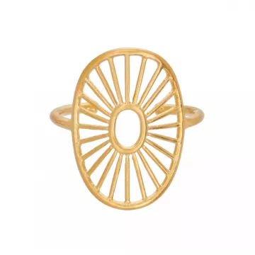 Pernille Corydon Ring til Dame udført i 925 Sterling Sølv i en flot Guld farve