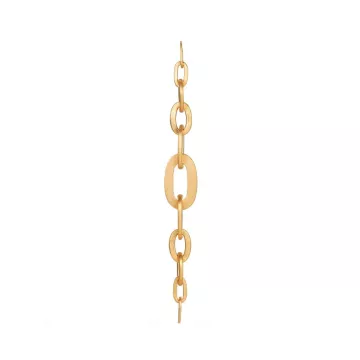 Jane Kønig Ørering Single til Dame udført i 925 Sterling Sølv i en flot Guld farve